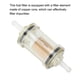 thumbnail image 4 of Motorcycle Gas Fuel Filter Glass Oil Cleaner Heat Resisting Portable for MTX Mototrax, 4 of 5