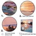 thumbnail image 3 of Designart "Tranquil Sunset Ripples II" Landscape Lake River Floater Framed Canvas Art Print, 3 of 5