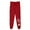 Red, variant on Makaor Sweatpants for Women with Pockets Solid Baggy Fleece Loose Joggers with Elastic Waist Dark Gray L