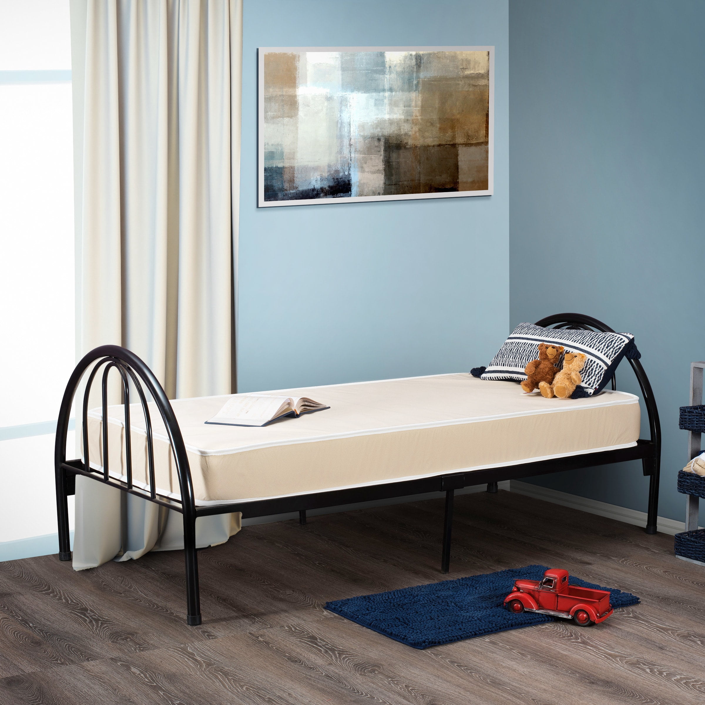 Fortnight Bedding  6-inch Twin-Size Foam Mattress with Fabric Cover Adult Child