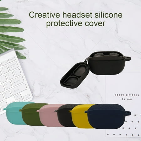 Joernso Earphone Case Shockproof Soft Silicone Wireless Bluetooth-compatible Earbuds Protective Cover for JBL Wave 100