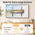 thumbnail image 3 of MountLiving Heavy Duty Fixed TV Mount for 42 to 120 inch Flat TVs, Low Profile TV Wall Mount Holds 220 lbs, Max VESA 900x600, Fits 16"/18"/32" Studs, 3 of 10