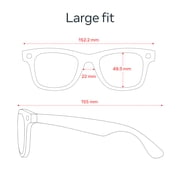 Ray-Ban Meta (Gen 2), Wayfarer Large, Matte Black, Clear Lenses | Smart AI Glasses