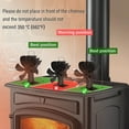 thumbnail image 4 of ventilador de chimenea de ventilador de aire caliente de 6 aspas aspa de ventilador caja de madera ardiente 8 colores Kuyhfg Bienvenido a Kuyhfg, 4 of 5