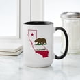 thumbnail image 4 of CafePress - CALI STATE W BEAR Mugs - 15 oz Ceramic Large White Novelty Mug, 4 of 4