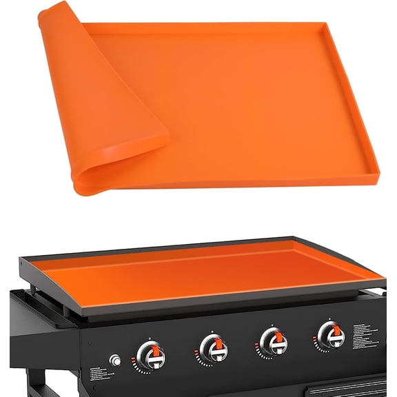 GoXteam Silicone Griddle Cover Mat for Blackstone, Grill Accessories 28 inch Full Year-Around Protective Griddle Flat Top Cover Food-Grade Protection Grill Buddy Mats