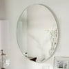 Décor Wonderland Frameless Oval Scallop Beveled Mirror 23.6 inx31.5 in