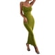 thumbnail image 4 of VISgogo Vestido largo para mujer, tirantes finos con cordones en la espalda, ajustado, ajustado, para fiesta, cóctel VISgogo  moda, 4 of 9