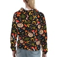 thumbnail image 7 of Lsque Owl And Leaves Pattern Casual Women's Hoodie,Hooded Sweatshirt with Kangaroo Pocket,Pullover Hoodie with Eye-catching Drawstrings-Medium, 7 of 7