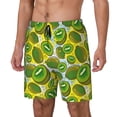 thumbnail image 2 of Daiia Watercolor Kiwi Fruits Summer Mens Swim Trunks Swim Shorts Quick Dry Swim Shorts with Mesh Lining Pockets-3X-Large, 2 of 9