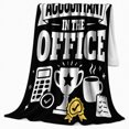 thumbnail image 2 of Best Accountant Office Achievement Theme Celebration, Playful Food Art Scene, Warm Flannel Blanket for Living Room and Reading Nook, Art Lovers Birthday Gift, Playful Home Decor, 2 of 9