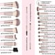 thumbnail image 2 of Set de brochas de maquillaje MAGEFY, 22 unidades, cerdas sintéticas, color rosa dorado, 2 of 9