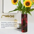 thumbnail image 5 of Plastic Vase 11.8"×3.9" Translucent Cylinder Vase Durable Flower Vase Storage Bottle for Modern Home Wedding Decor Red and Black Neon Lights Swirl, 5 of 6