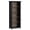 Black/Smoky Brown, variant on Simpli Home Amherst 30 inch Wide Solid Wood Transitional 5 Shelf Bookcase in Light Golden Brown