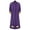Purple, variant on YiZYiF Men's Clergy Cassock Cosplay Robe Stand Collar Pulpit Priest Vestments Outfits with Stole White S
