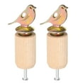 thumbnail image 1 of Shisuyan 2pcs Manual Bird Whistle Toy Kids Practice Bird Call Whistle Fun Bird Sound Device For Bird Watching Wooden Bird Noise Maker Bird Training Whistle, 1 of 8