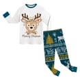 thumbnail image 6 of NIEWTR Toddler Boy Girl Christmas Set Outfit Long Sleeve Sweatshirts Pants Clothes Set Pullover Tops Jogger Pants for 0 6 12 18 24 M 1t 2t 3t 4t 5t 6t(2-3 Years,Navy), 6 of 8