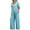 Sky Blue, variant on Breezora Women's Linen Shirt and Wide Leg Pants Set Loose Fit Summer Two Piece Outfit Breathable Cotton Linen Comfortable Wear XXL Size Sky Blue