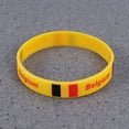 thumbnail image 1 of RENACLIPY 5Pcs Australian Flag Rubber Bracelet Yellow Color for Ball Game Fans Events, 1 of 5