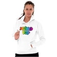 thumbnail image 3 of XOMG POP Colorful Neon Rainbow Logo Hoodie Sweatshirt Women Brisco Brands S, 3 of 4