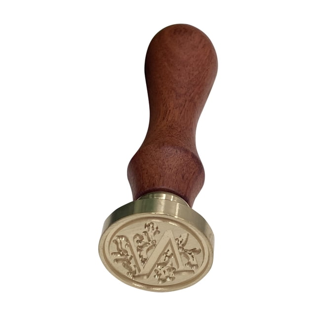 WHEANG Home Decor Fire Lacquer Seal Retro English Letter Copper Headquets Seal Wax Hand Account Seal and Copper Chapter Bronze Head One Size Multi-Color