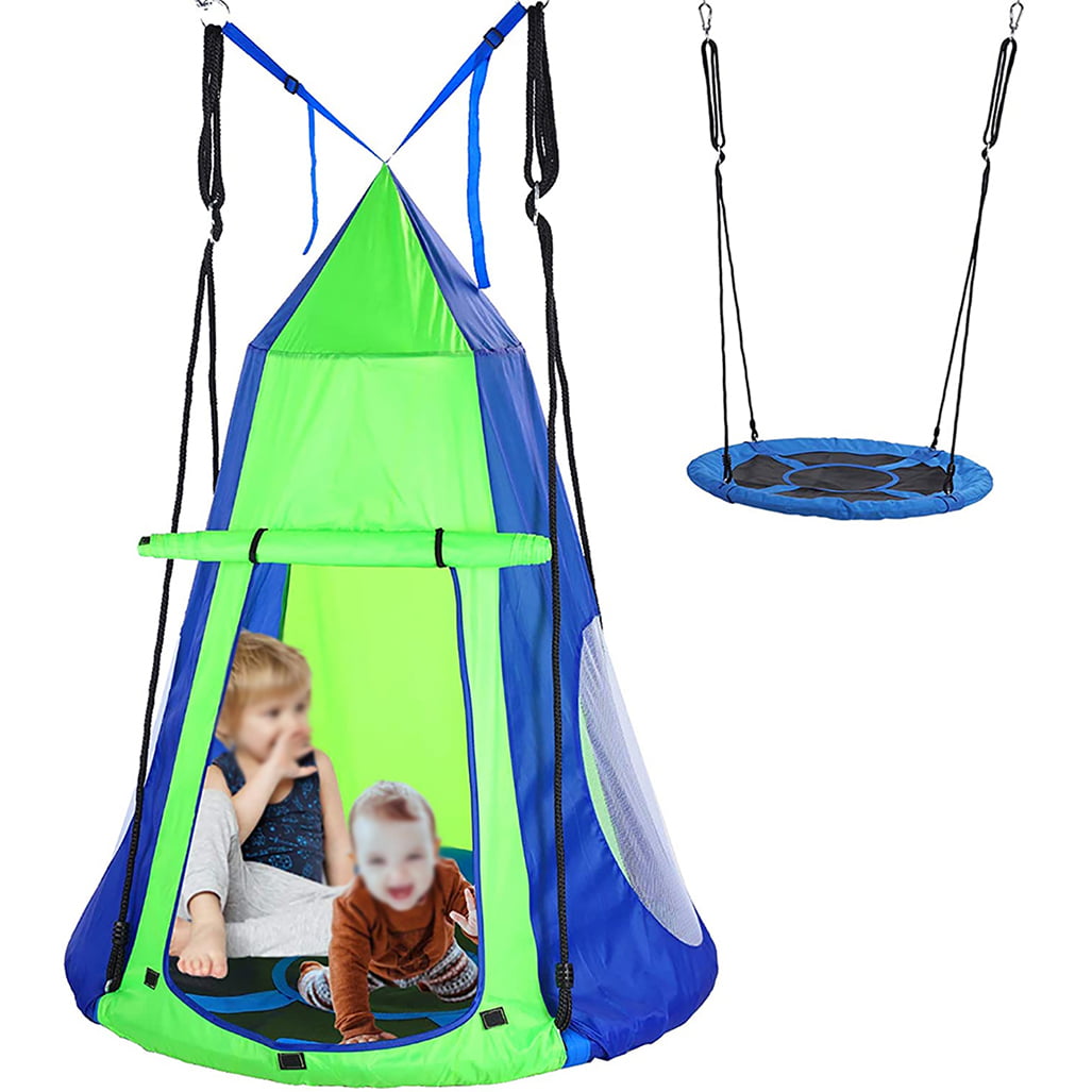 Included Tree Protection KOKSRY Tree Swing Tent，Hanging Tree Tent for Kids Hanging Tree House Tent Waterproof Portable Indoor or Outdoor Use with Tree Straps 