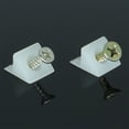 thumbnail image 3 of 50 Pack Plastic Corner Bracket Furniture Mending Wedges with Screws Drawer Supports Fastener for Sagging Drawers, 3 of 8