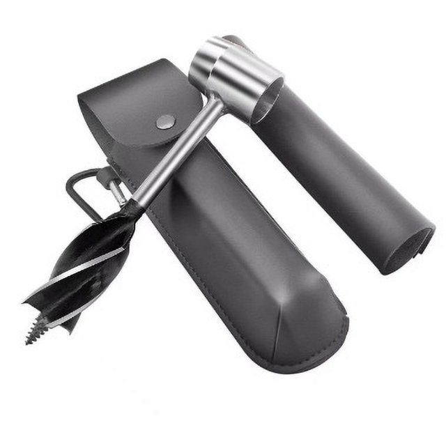 Outdoor Survival Tool With Leather Bag, Manual Hole Punch Multi-function Tool, Suitable For Camping, Outdoor, Hiking-week
