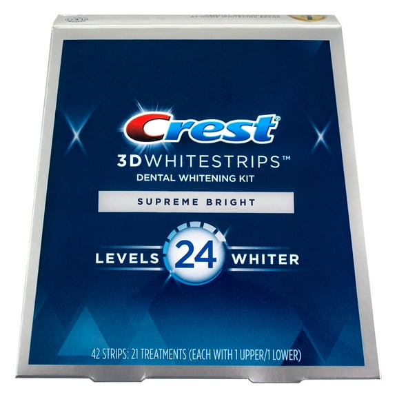 Crest 3D White Supreme FlexFit Whitestrips, 42 Strips (2 pack)