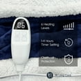 thumbnail image 3 of Sumkea 2-in-1 Heated Blanket, Double Controller, Detachable to Two Blanket, Navy Blue, 3 of 5