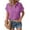 Lavender, variant on Zeagoo Button Down Shirts for Women Short Sleeve Trendy Lightweight Summer Tops Collar Work Blouse