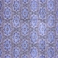 thumbnail image 1 of Ahgly Company Machine Washable Indoor Square Abstract Blue Modern Area Rugs, 5' Square, 1 of 4