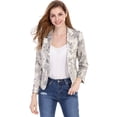 thumbnail image 4 of INSPIRE CHIC Women's Open Front Floral Print Blazer, 4 of 7