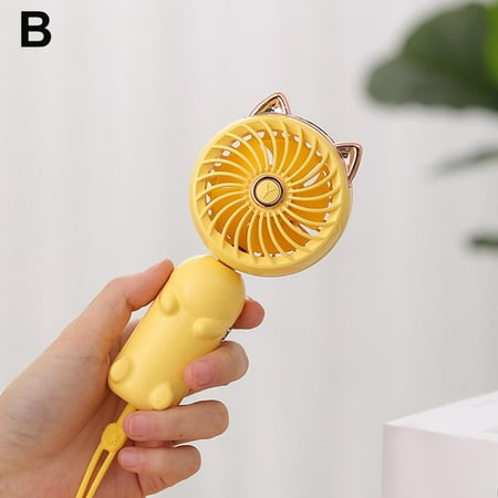 

Portable Usb Rechargeable Folding Hand-Held Fan Desk Cooler Cooling Mute Mini