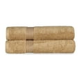 thumbnail image 2 of BNM Egyptian Cotton Luxury 2 Piece Bath Sheet Set, Toast, 2 of 5