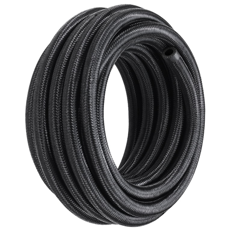 Nylon Braided Fuel Line Kit – 10ft Or 20ft – AN Sizes 4, 6, 8, 10 – Includes 6 Hose End Fittings