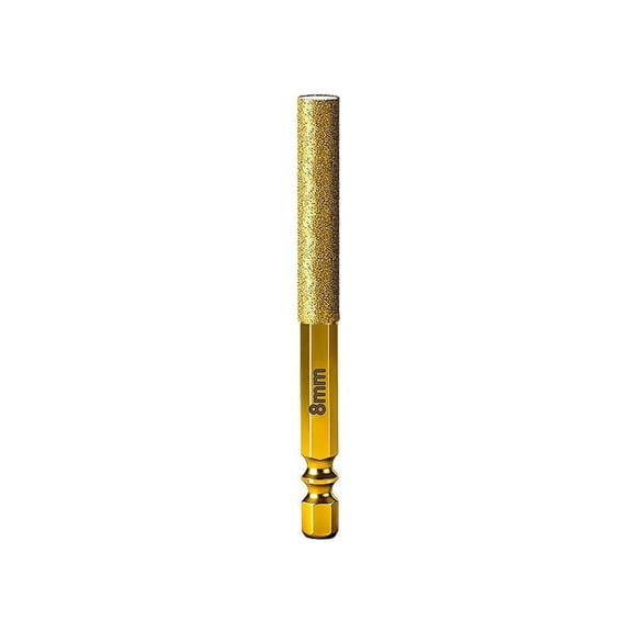 EGYMEN Drill Bit, Diamond Coated Drilling Tool for Hard Materials, Hex Shank Hole Cutter for Tiles and Glass, Durable Grinding Head for Non-Metallic Surfaces