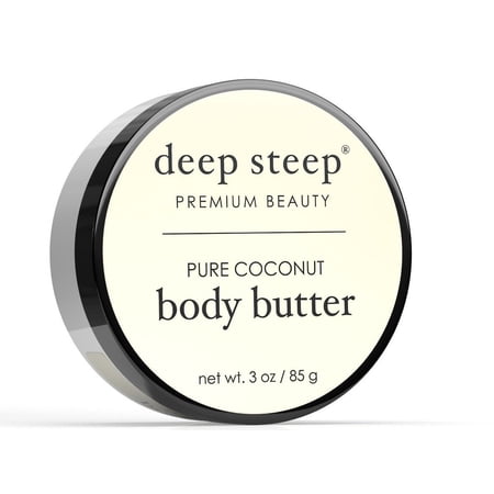 Deep Steep Body Butter Pure Coconut 3 oz Container