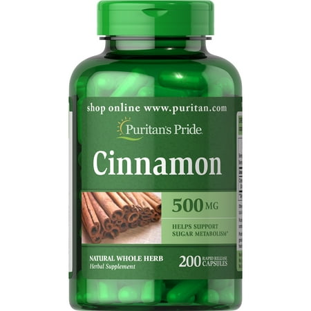 Puritan's Pride Cinnamon 500 mg-200 Capsules