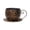 Brown, variant on Tea Cup Planter, Elegant Floral Cutout Pattern Flowerpot, Decorative Flower Pot for Indoor Outdoor Use Home Garden Living Room Decor