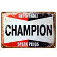 thumbnail image 1 of Lutabuo CHAMPION Rétro Plaque Métal Signe Plaque pour Bar Pub Club Café Vintage Mur, 1 of 9