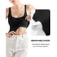 thumbnail image 2 of Camiseta sin mangas SUUKSESS acolchada de algodón acanalado para mujer de verano, negra, XS, 2 of 7