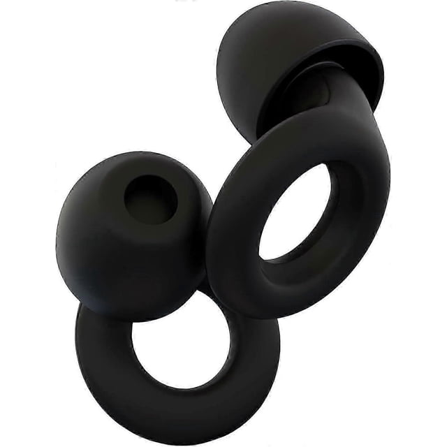 Loop Quiet Noise Cancelling Earplugs Ultra Soft, Reusable, 26dB Noise Reduction Black