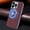 Winered, variant on ELEHOLD for iPhone 13 Leather Magnetic Case Compatible with Mag Safe All-inclusive Lens Protection Matte Metal Bumper Frame Slim Fit Lightweight Anti-Scratch Protective Case,Winered