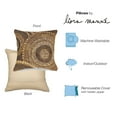 thumbnail image 7 of Liora Manne Marina Circles Indoor Outdoor Decorative Pillow Brown, 7 of 7