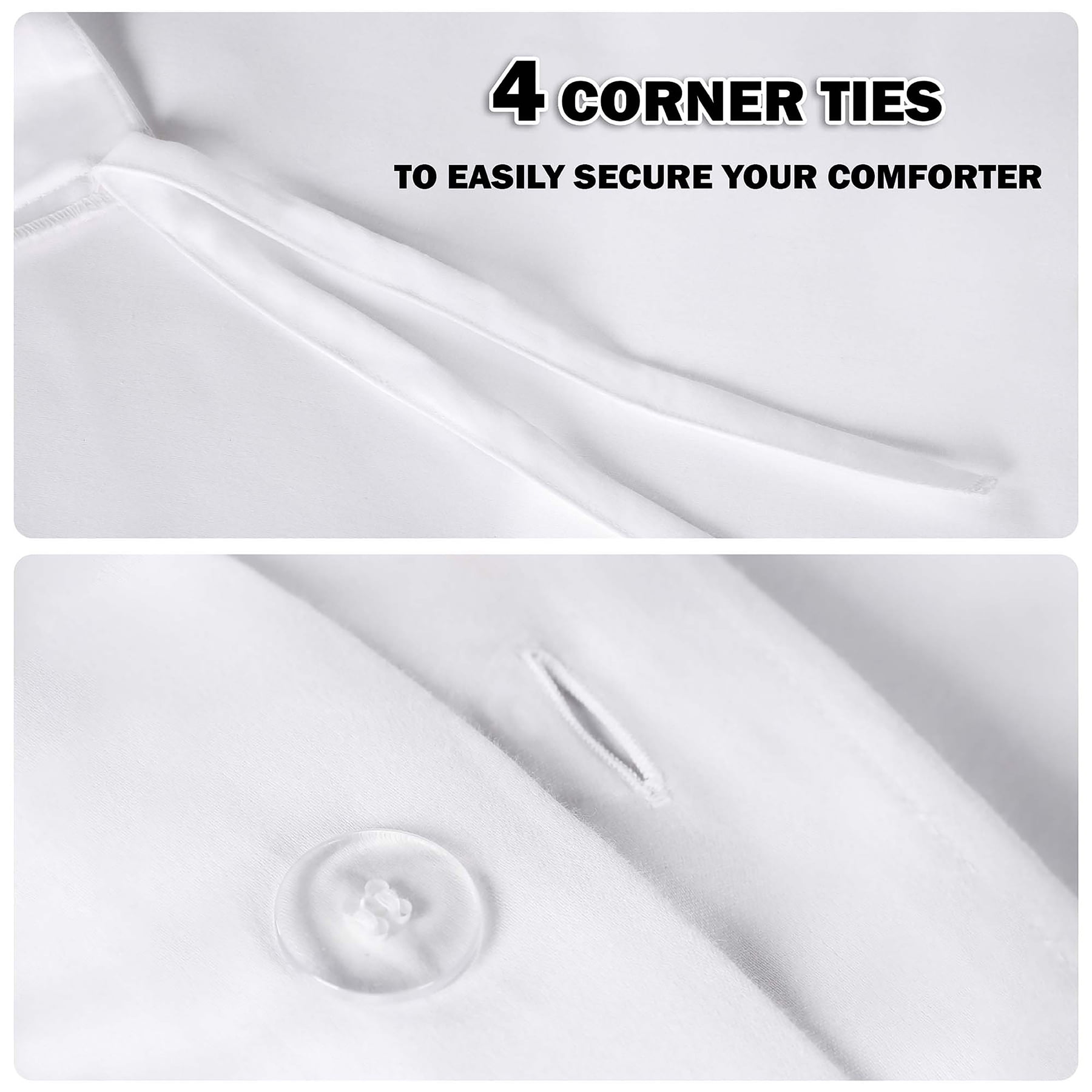 Superior Egyptian Cotton Embroidered Duvet Cover Set, King/ Cal King, Ivory