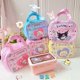 thumbnail image 4 of Ruunjoy sanrio lindo bolso de almuerzo kawaii anime Kuromi Cinnamoroll Kitty melodía lienzo portátil estudiante bento bolso de mano bolsa de almuerzo, 4 of 4
