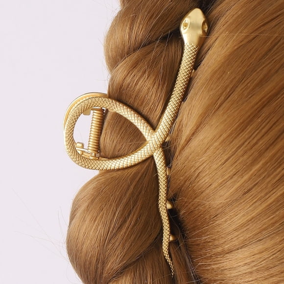 Vintage Snake Hair Claw Clip, French Twist Metallic Clamp Clip, Hair Accessories For Women And Girls, Claw Clip For Thick Thin Hair