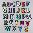 thumbnail image 1 of 26 piezas Parche termoadhesivo bordado Parches con apliques del alfabeto Letras A-Z Parche termoadhesivo Parche para coser Reparación decorativa Parches termoadhesivos Decorar parches de letras Tela para ropa Jeans Rojo Verde, 1 of 5