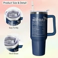 thumbnail image 3 of 40oz Father Tumbler with Handle and Straw, Dad Insulated Stainless Steel Cup, Travel Coffee Mug Water Bottle, Fathers Day Birthday Gifts for Men, 3 of 6